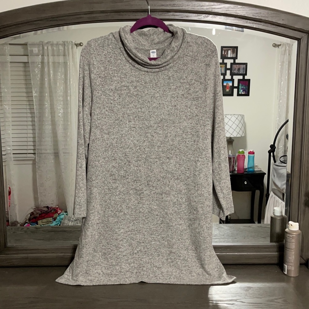 Short dress/long top high neck